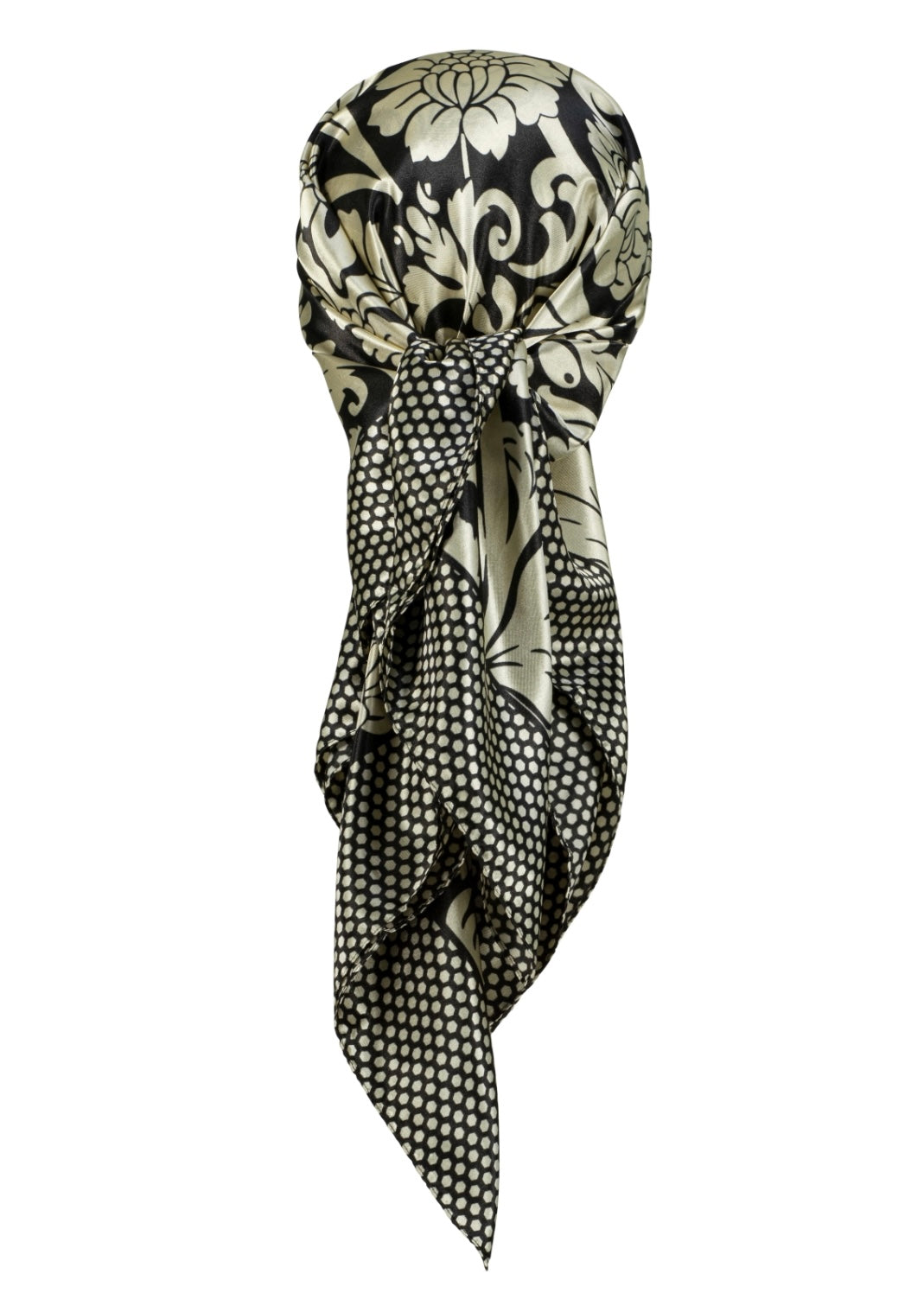Polka blossom scarf