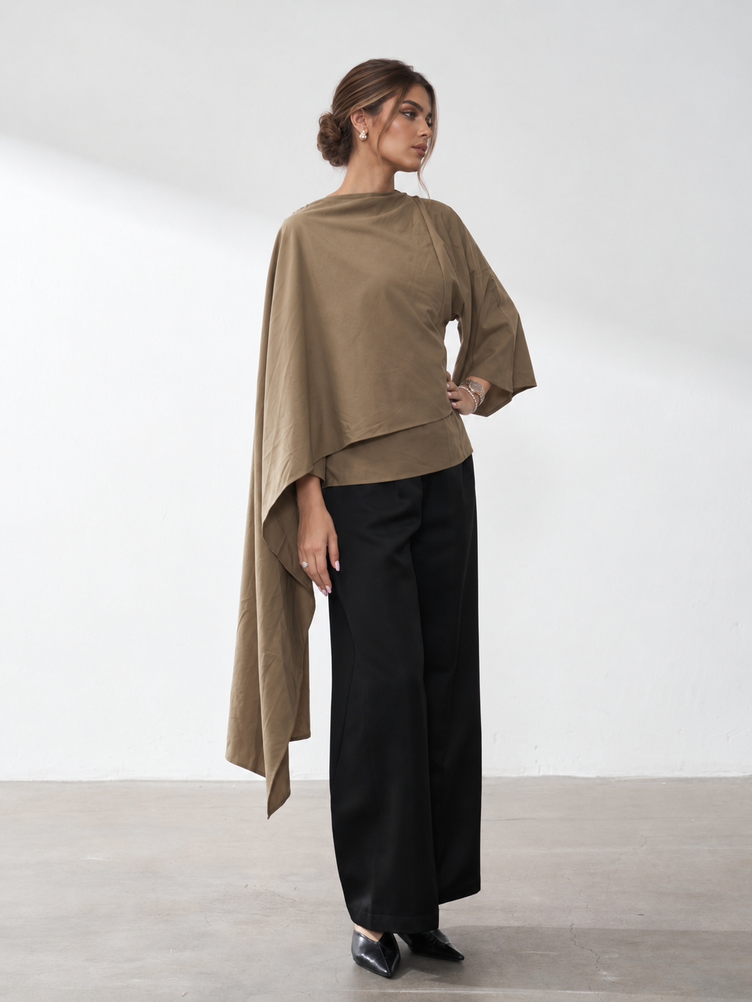 Linen elegant top لنن اليقنت توب