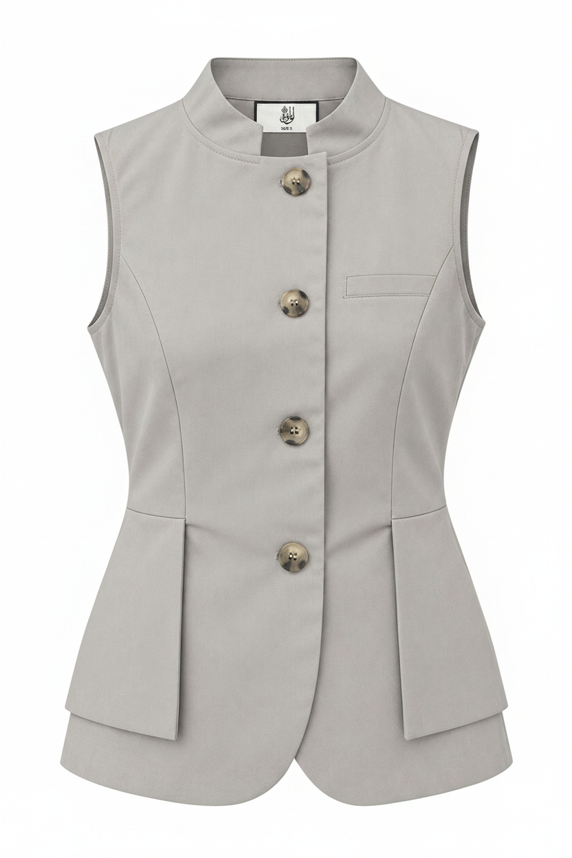 Linen Safari Vest