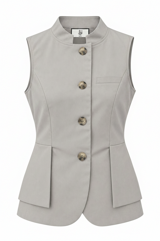 Linen Safari Vest
