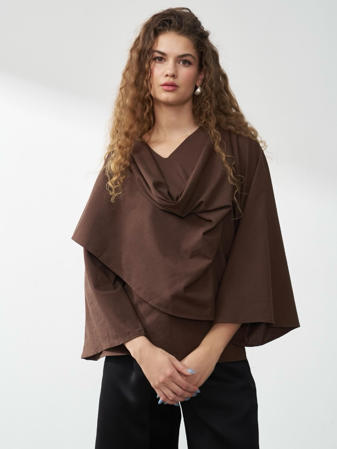 Linen elegant top لنن اليقنت توب