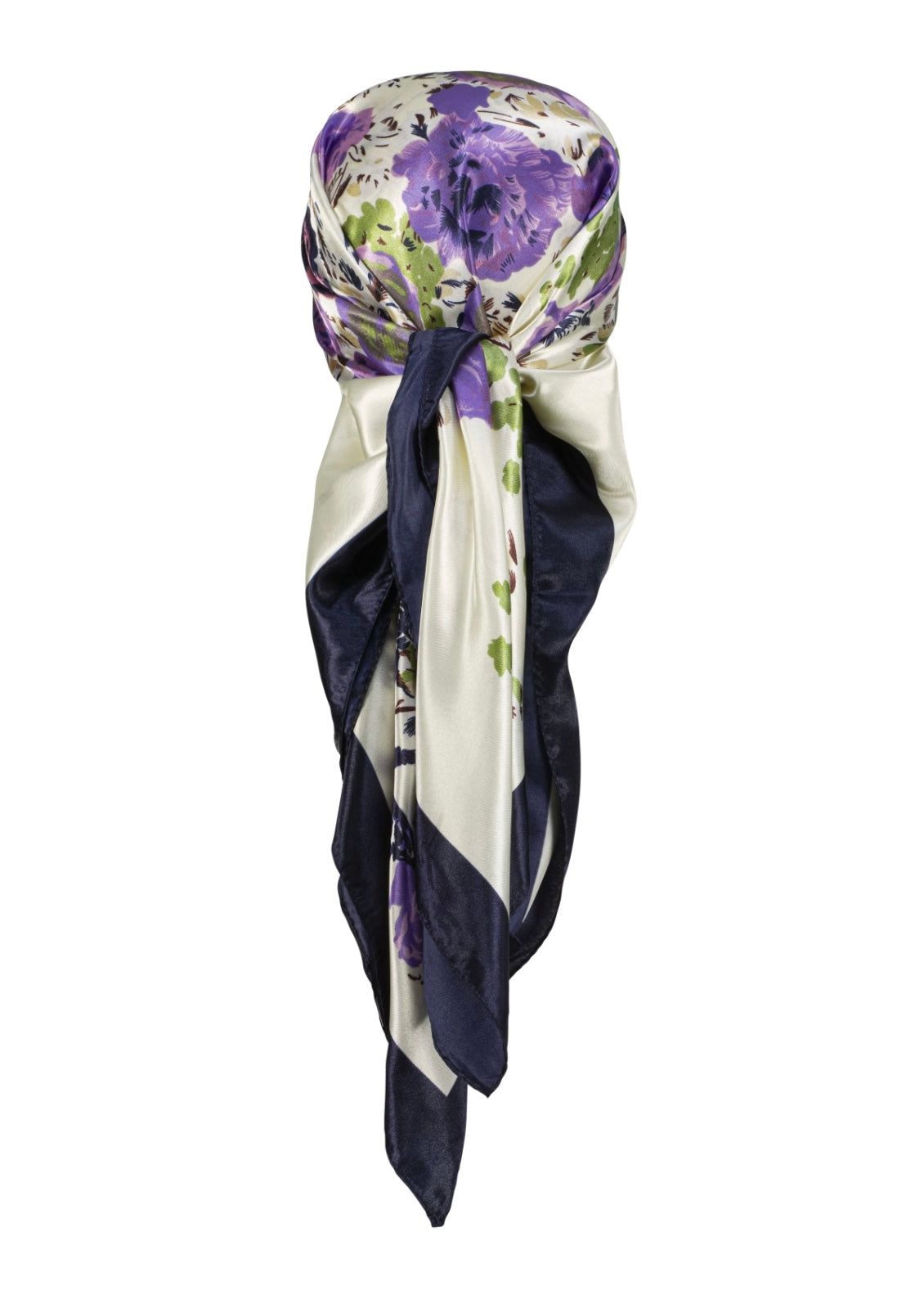Purple garden scarf