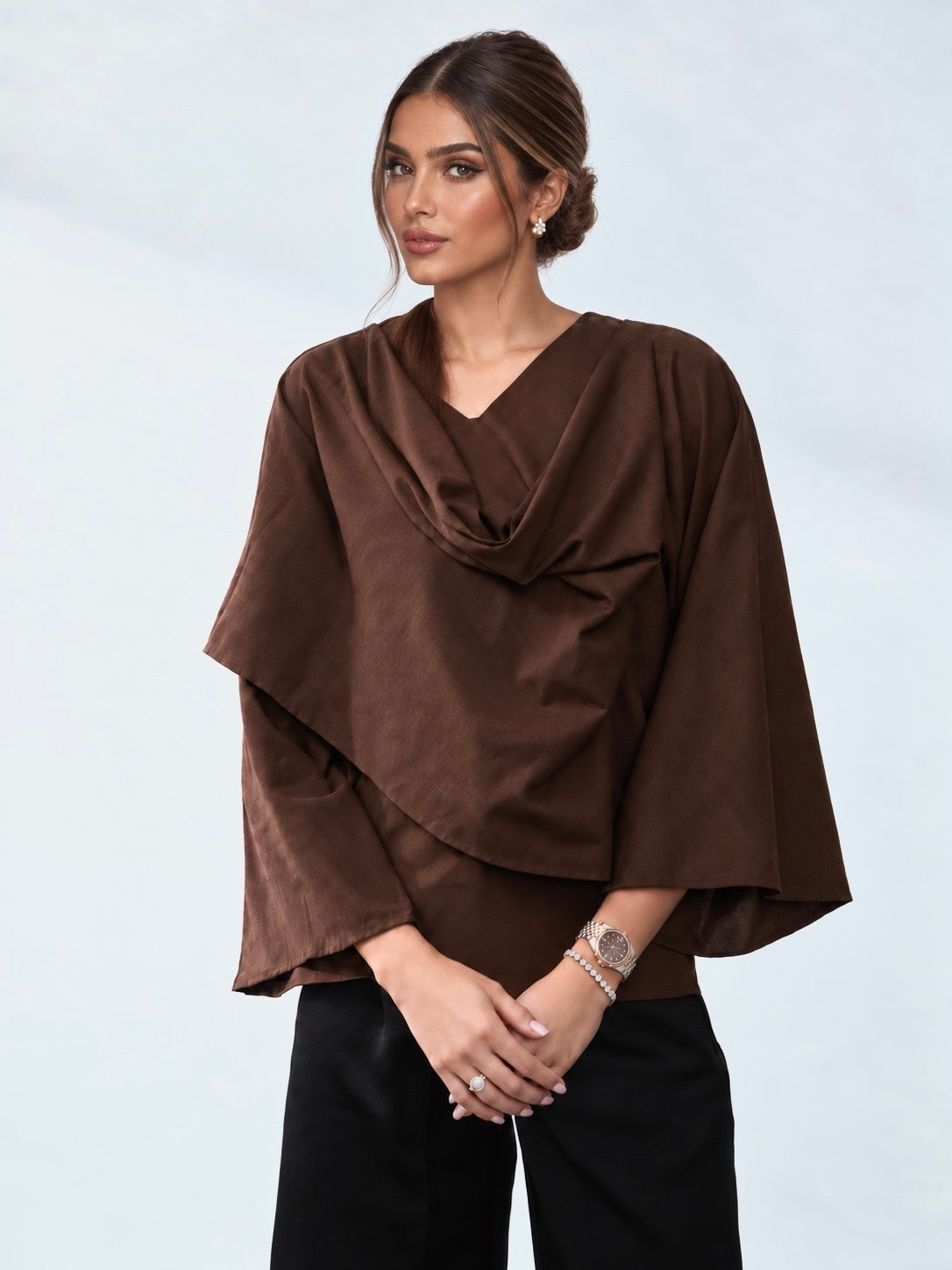 Linen elegant top لنن اليقنت توب