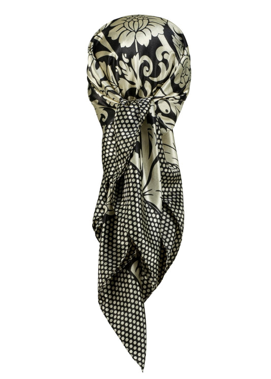 Polka blossom scarf