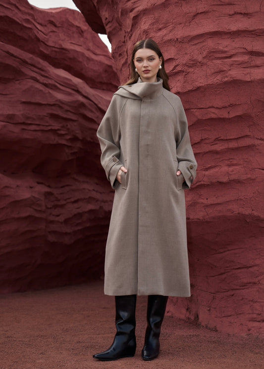 Collared Long Coat (oversized)