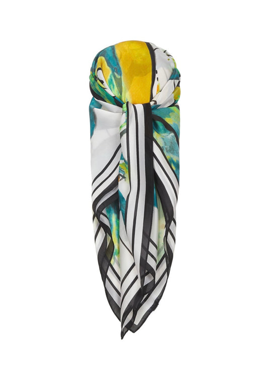 colour burst veil scarf